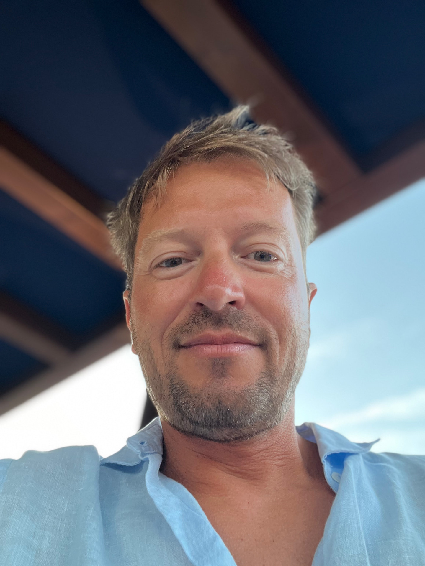 Captain Sirian Caldera on board a yacht